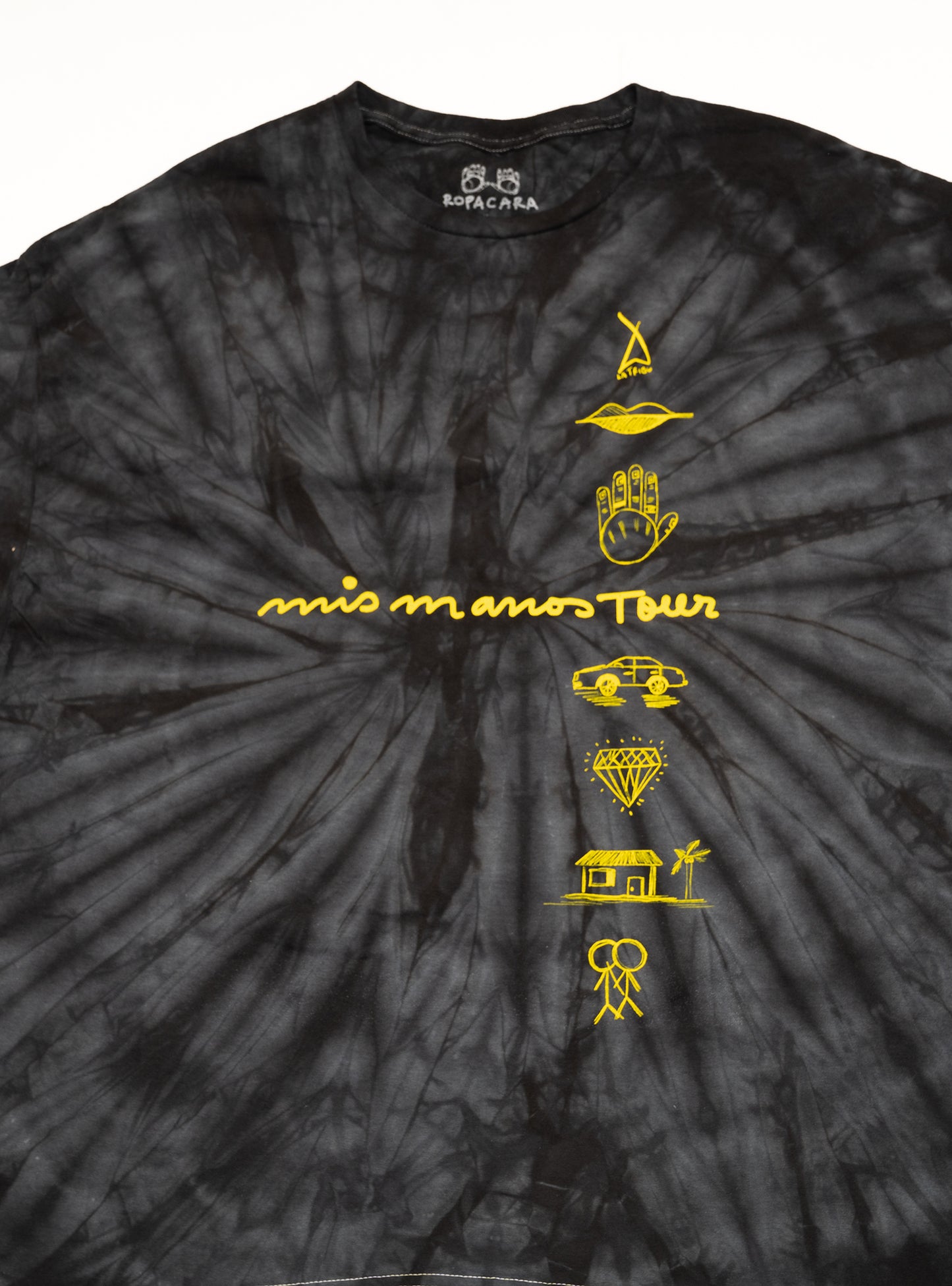 Washed Mis Manos Tour Symbols T-Shirt