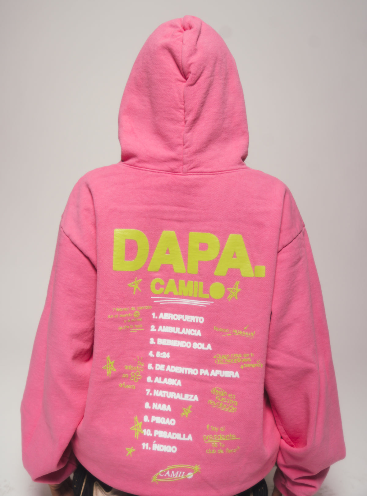 DAPA Tracklist Pink Hoodie